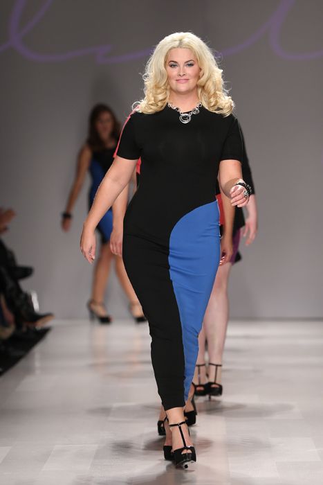 TORONTO, ON - OCTOBER 26:  Whitney Thompson and models walk the runway wearing Allistyle spring 2013 collection at David Pecaut Square on October 26, 2012 in Toronto, Canada.  (Photo by George Pimentel/Getty Images for IMG)